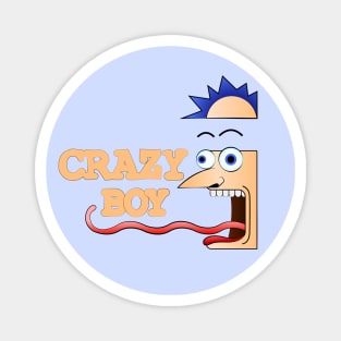 Crazy Boy Magnet